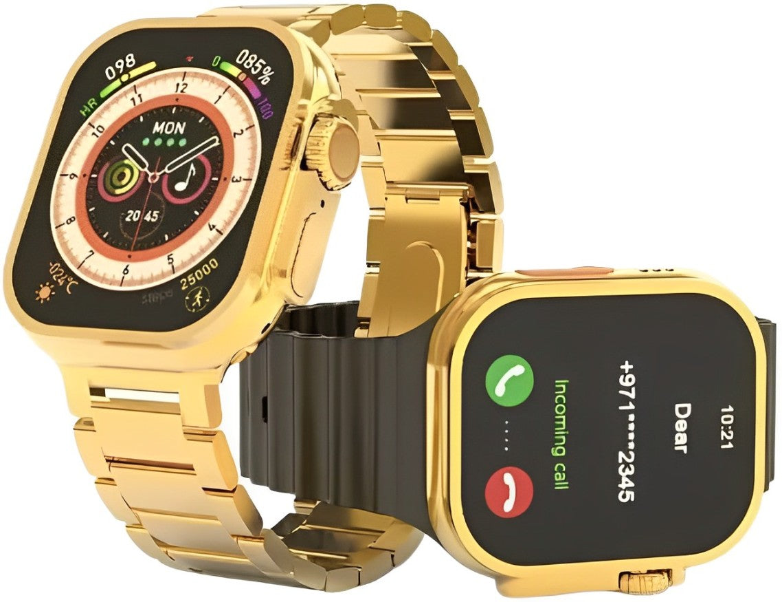 2024 C9 Ultra Max Gold Edition Color Smartwatch With Hryfine App