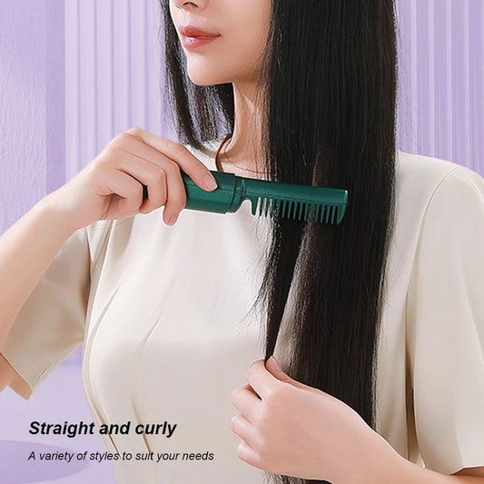 Cordless Hair Straightener Brush Anti Scald Long Battery Life